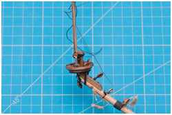 Wanten am Sprietmast