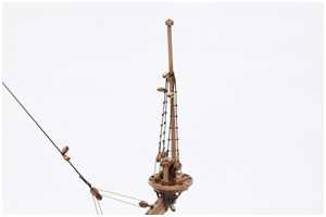 Webeleinen am Sprietmast