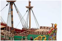 Webeleien am Besanmast