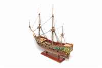 Marsstengen fertig aufgetakelt