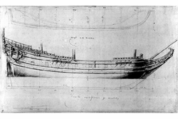 Historisches zur Kurbrandenburgischen Fregatte Berlin (Bild: Schifffahrtsmuseum Amsterdam)