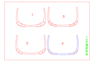 Schablonen für die Spantmontage