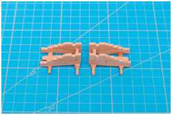 Zusammenbau der Lafetten mit Wangen, Achsen und Richtsohle