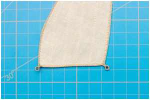 falsche Hals- und Schotkausch am Focksegel