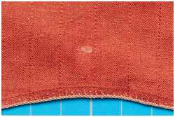 Versuche mit gefärbten Toppsegel