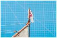 Flagge auf der Gaffelnock