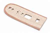 Deck beplankt und Decksnagelung imitiert