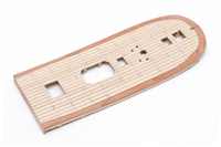 Deck beplankt und Decksnagelung imitiert