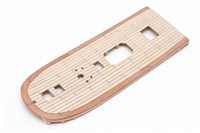 Deck beplankt und Decksnagelung imitiert