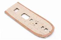 Deck beplankt und Decksnagelung imitiert