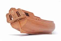 Dekor am Oberspiegel, Gillung und Heckbalken