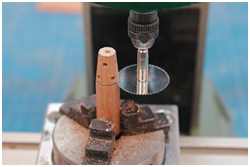 Fräsen der Spakengatten in die Trommeln