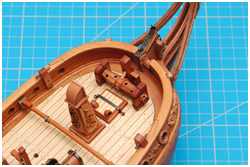 das Bratspill an seinem Platz