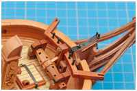 Kranbalken und Spillbeting