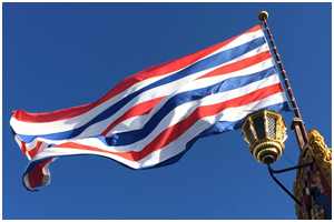 Flagge der Batavia (Bild: Ajel by https://pixabay.com/de/users/ajel-676477)