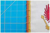 Flagge angebändselt