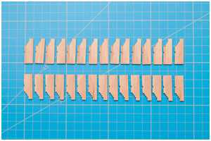 Rohlinge der Lafettenwangen