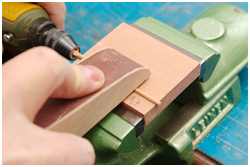 Schleifen der Achsen