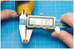 genaues Maß der Achse