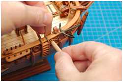 Mitte der Stückpforten ermitteln