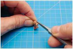 Einsetzen des Lehnnagels