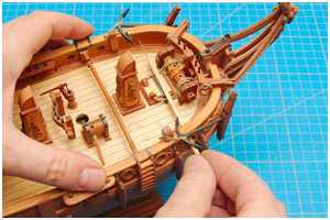 Bohren der Löcher für die Augbolzen