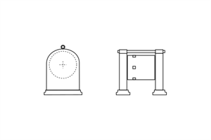 Zeichnung der Mastwinde