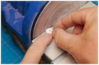 Formschleifen der Wangen am Tellerschleifer