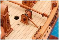 die Mastwinde ist aufgestellt