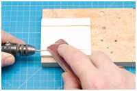 Halbrundprofil schleifen