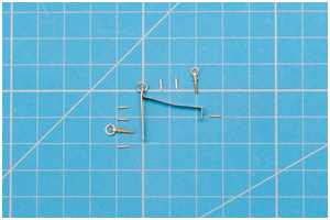 Einzelteile des Stevenkopfbeschlags