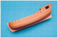 der Rumpf ist komplett geschliffen