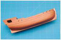 der Rumpf ist komplett geschliffen