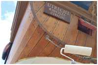 Bolzen an den Planken am Heckspiegel bei der Statenjacht Utrecht (Bild: Statenjacht Utrecht)