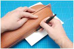 Kontur des Schanzkleides abnehmen