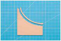 gebogener Faserverlauf im Holz