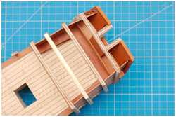 Pavillon ausgekleidet