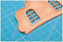 Profilierung der senkrechten Fenstersprosse