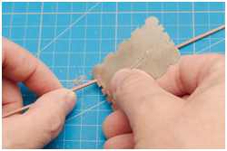 Profilierung der senkrechten Fenstersprosse