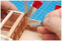 Anpassung der Innenbeplankung des Schanzkleides