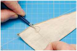 Anknoten der Reffbändsel