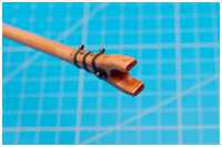 Bohrungen für das Perlenrack