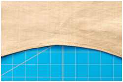 das angenähte Unterliek