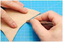 Schließen der Nählöcher