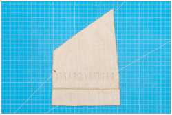 Reffbändsel an den Segeln der Statenjacht Fredericus