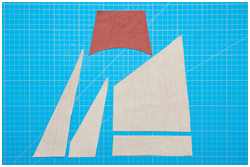 zugeschnittener Segelsatz