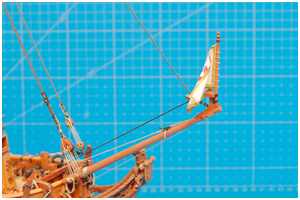 das fertige Bugspriet