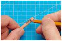 Verbindungsflächen werden geschwärzt