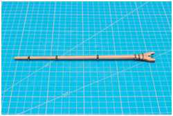 erste Beschläge an der Gaffel