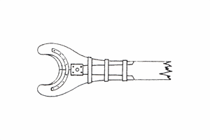 Halbmond auf dem Gaffelschuh (Bild: Die niederländische Jacht im 17. Jahrhundert, Werner Jaeger)